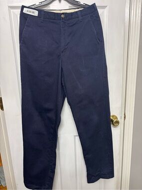 Men's Classic Straight Chino Pants - Navy - steel guard FR